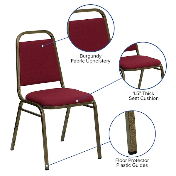 Flash Furniture Hercules Banquet Chair, 17-1/2 in W 20-1/4" L 34" H, Fabric Seat - FD-BHF-2-BY-GG