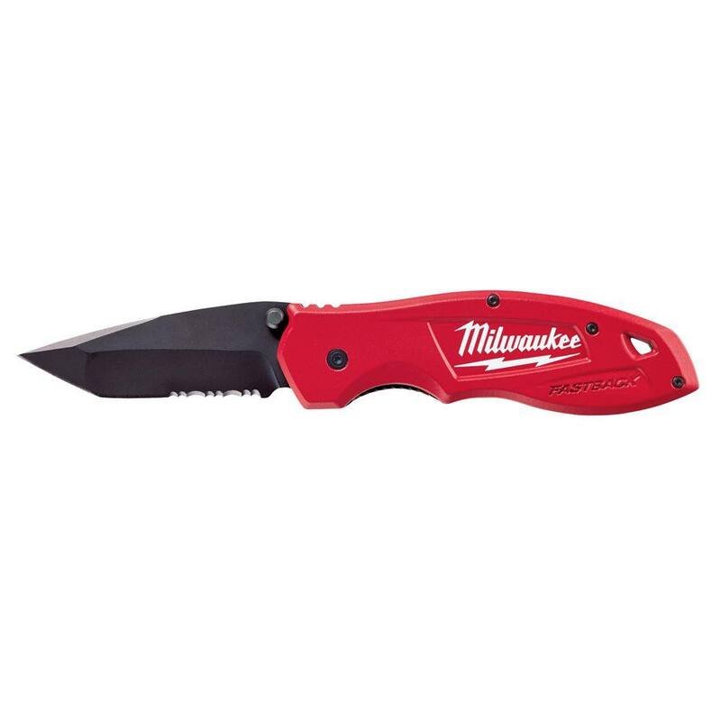 Milwaukee Fastback Spring Assisted Serrated Utility Knife - 48-22-1995