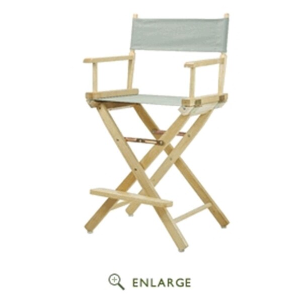 Betterbeds 220-00-021-18 24 in. Directors Chair Natural Frame with Gray Canvas - BE2691168