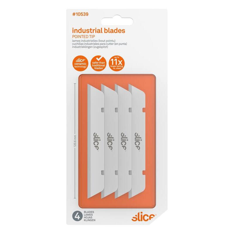 Slice Industrial Blades Pointed Tip (6 Packs of 4) - 10539
