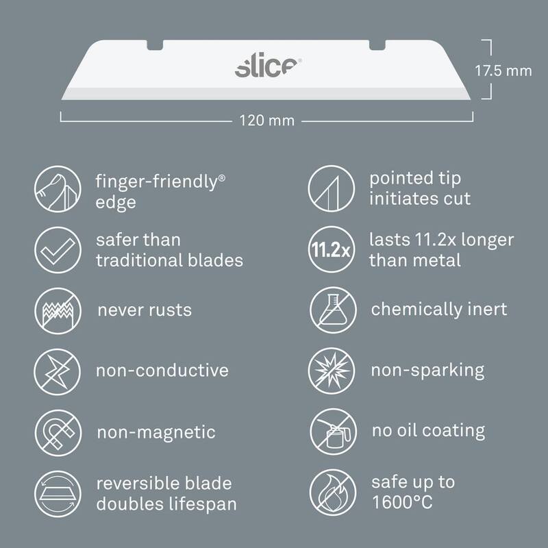 Slice Industrial Blades Pointed Tip (6 Packs of 4) - 10539