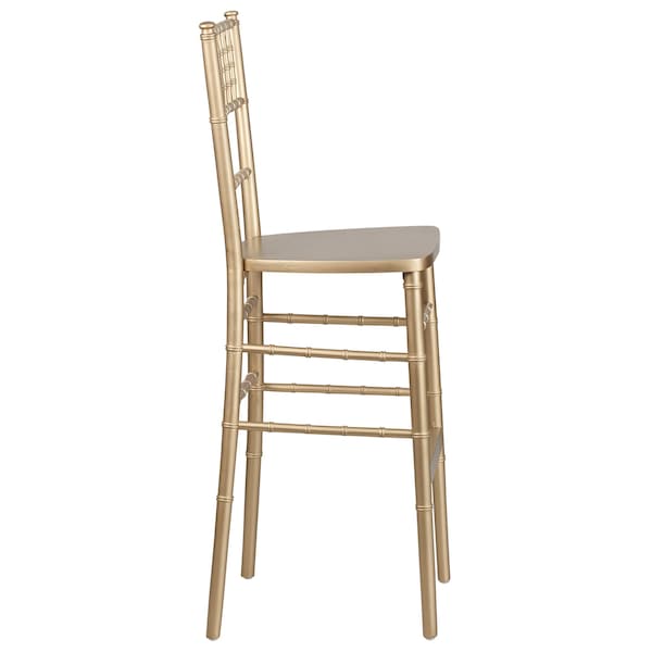 Flash Furniture HERCULES Series Gold Wood Chiavari Barstool - 2-XA-CH-BAR-GO-GG