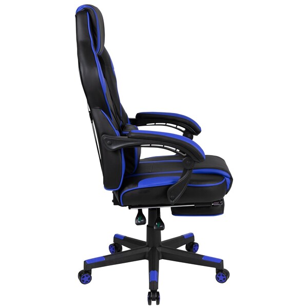 Flash Furniture Black/Blue Reclining Gaming Chair with Footrest - CH-00288-BL-GG