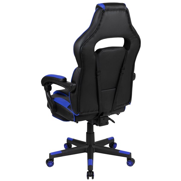 Flash Furniture Black/Blue Reclining Gaming Chair with Footrest - CH-00288-BL-GG