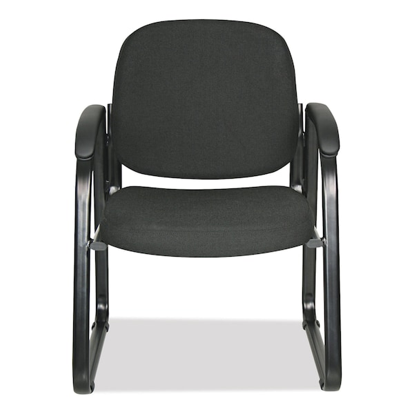 Alera Chairs/Stools, Black Seat, Black Back, 25" W 24.80" L 33.66" H, Padded Loop, 100% Polyester Seat - ALERL43CFA10B