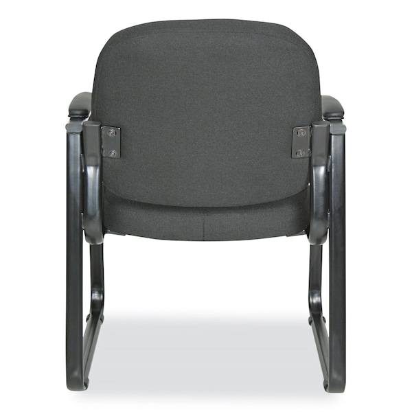 Alera Chairs/Stools, Black Seat, Black Back, 25" W 24.80" L 33.66" H, Padded Loop, 100% Polyester Seat - ALERL43CFA10B