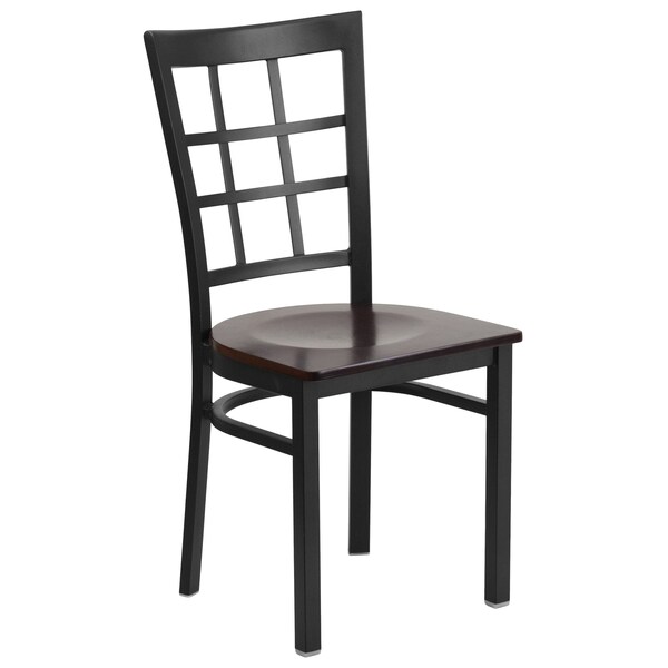 Flash Furniture Hercules Restaurant Chair, 16-1/2 in W 20" L 36-1/2" H - XU-DG6Q3BWIN-WALW-GG