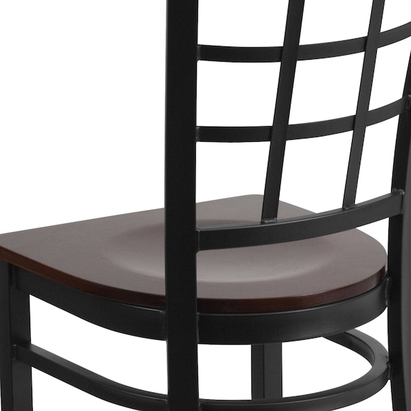 Flash Furniture Hercules Restaurant Chair, 16-1/2 in W 20" L 36-1/2" H - XU-DG6Q3BWIN-WALW-GG