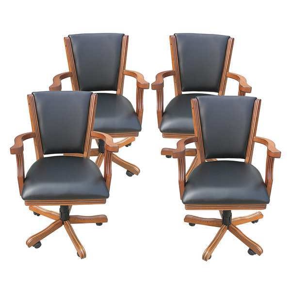 Hathaway Game Table Arm Chair, Dark Oak, PK4 - BG2351CH
