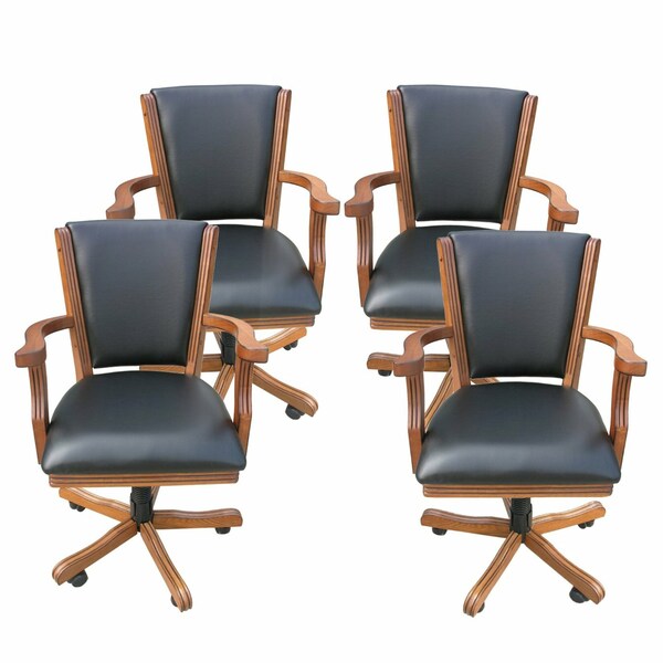 Hathaway Game Table Arm Chair, Dark Oak, PK4 - BG2351CH