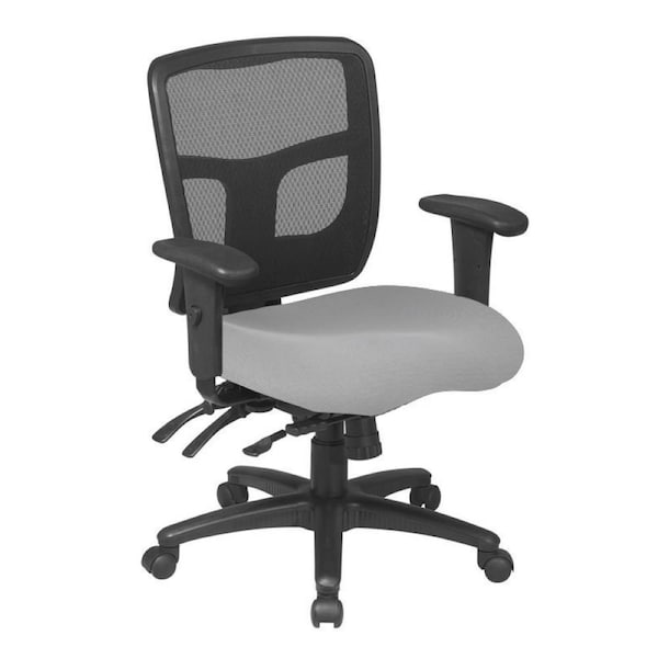 We'Re It Mesh it, Y Series Mesh Back Task Chair with Grey Seat, Multi-Functional Adjustments with Black Frame - MI1522-GRY