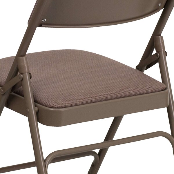 Flash Furniture Beige Fabric Folding Chair - 2-HA-MC309AF-BGE-GG