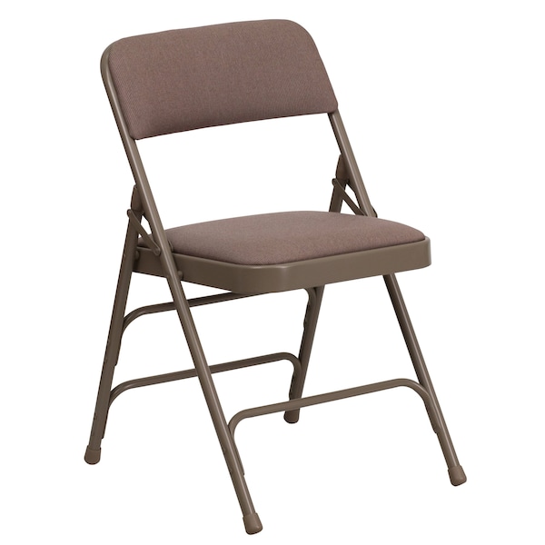 Flash Furniture Beige Fabric Folding Chair - 2-HA-MC309AF-BGE-GG