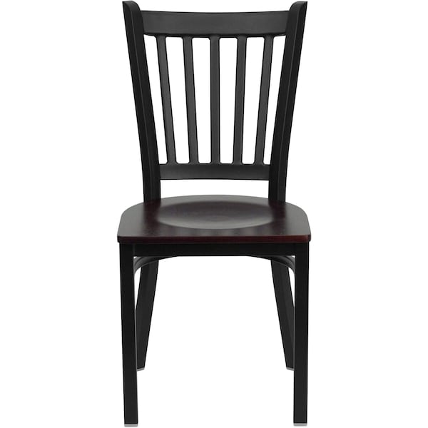 Flash Furniture Hercules Restaurant Chair, 17 in W 20-1/4" L 34-1/4" H, Plywood Seat - XU-DG-6Q2B-VRT-MAHW-GG