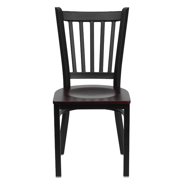 Flash Furniture Hercules Restaurant Chair, 17 in W 20-1/4" L 34-1/4" H, Plywood Seat - XU-DG-6Q2B-VRT-MAHW-GG