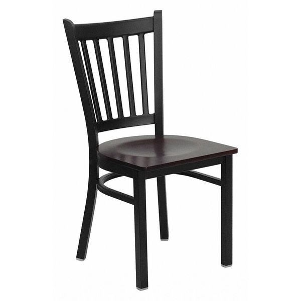 Flash Furniture Hercules Restaurant Chair, 17 in W 20-1/4" L 34-1/4" H, Plywood Seat - XU-DG-6Q2B-VRT-MAHW-GG
