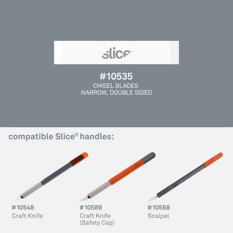 Slice Chisel Blades Narrow, Double-Sided (6 Packs of 4) - 10535