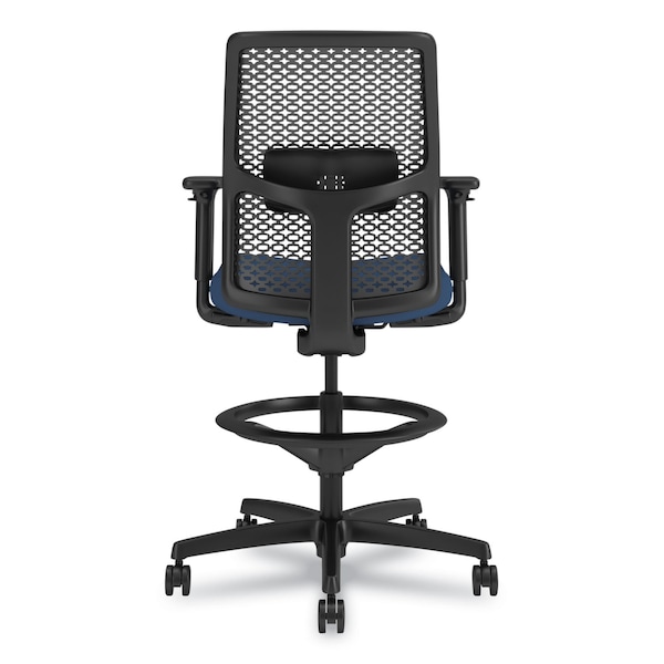 Hon Ignition 2.0 ReActiv Low-Back Task Stool, 22.88in-31.75in Seat Height, Elysian Seat, Charcoal/Black - HONTSR0A0S04BST