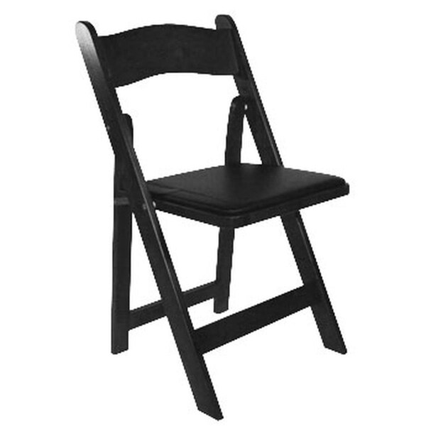 Chesterfield Leather A-101-BK-4 American Classic Black Wood Folding Chair - 30.5 in., 4PK - CH2199261