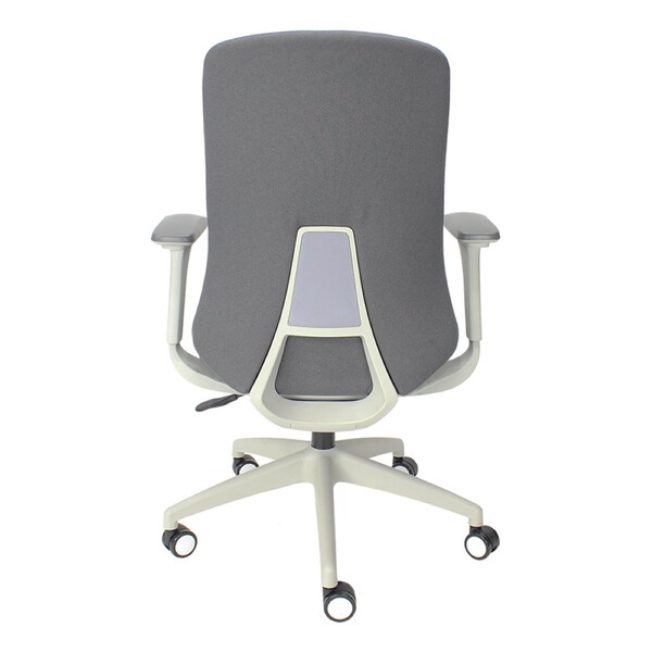 We'Re It LiDO Series High Back Upholstered Office Chair, Grey - OFD6800F-GRY