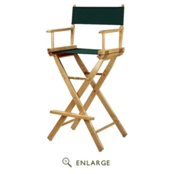 Casual Home Casual Home 230-00-021-32 30 in. Directors Chair Natural Frame with Hunter Green Canvas - 230-00/021-32