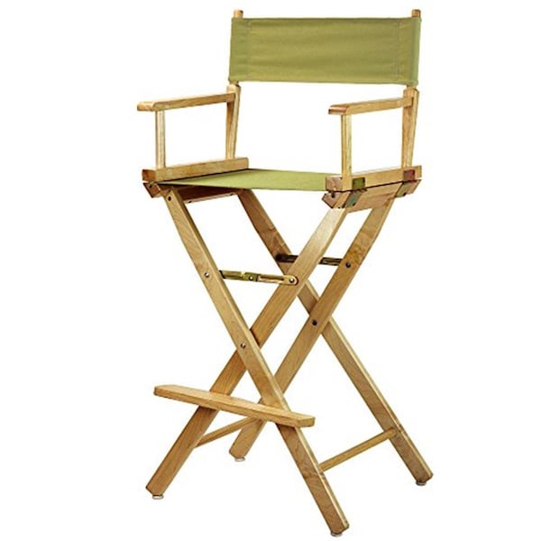 Betterbeds 230-00-021-100 30 in. Directors Chair Natural Frame with Olive Canvas - BE3277465