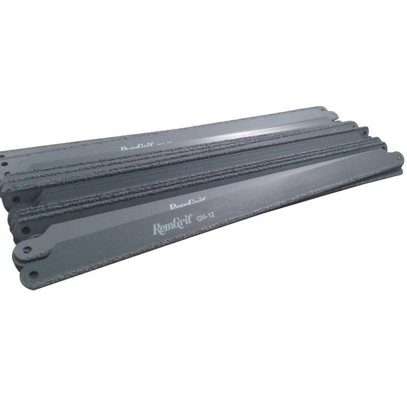 RemGrit 12 in. x 3/4 in. x 0.025 in. Carbide Grit Hack Saw Blade (50-Pack) - GH12-50T
