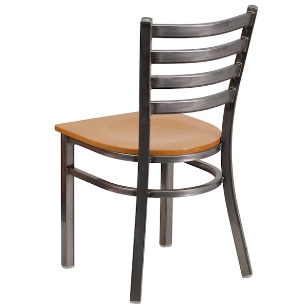 Flash Furniture Hercules Restaurant Chair, 16-1/2 in W 17" L 32-1/4" H - XU-DG694BLAD-CLR-NATW-GG