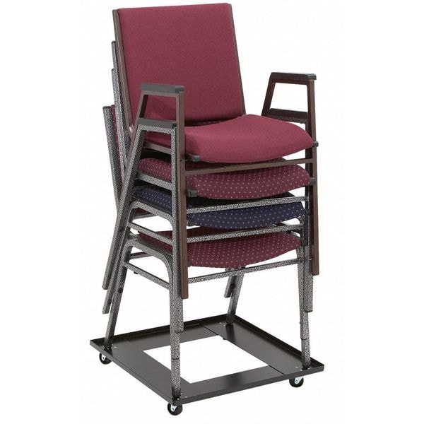 National Public Seating Stacked Chair Dolly, 1000 lb. Load Capacity, Holds 10 Chairs - DY81