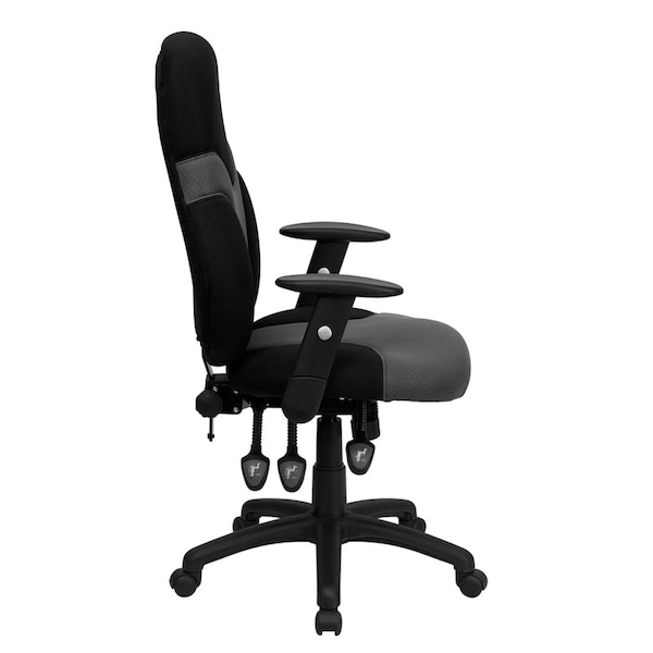 Flash Furniture Mesh Task Chair, 22 1/2-, Adjustable Padded - BT-6001-GYBK-GG