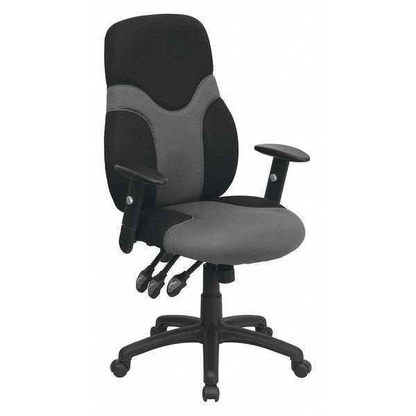Flash Furniture Mesh Task Chair, 22 1/2-, Adjustable Padded - BT-6001-GYBK-GG