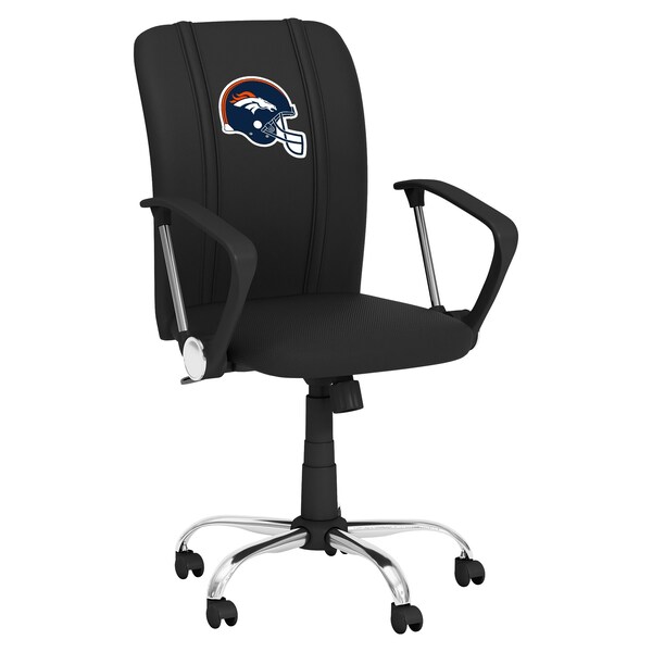 Dreamseat Curve Task Chair with Denver Broncos Helmet Logo - XZOCCURVE-PSNFL20047