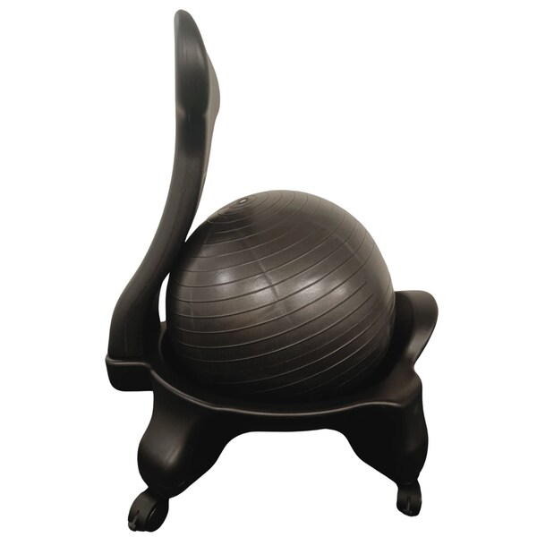Bintiva Stability Ball Chair, Adult, Black - BN-BLCHR-BLK-AD-BT