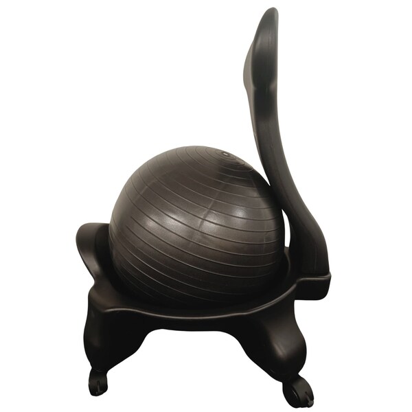 Bintiva Stability Ball Chair, Adult, Black - BN-BLCHR-BLK-AD-BT