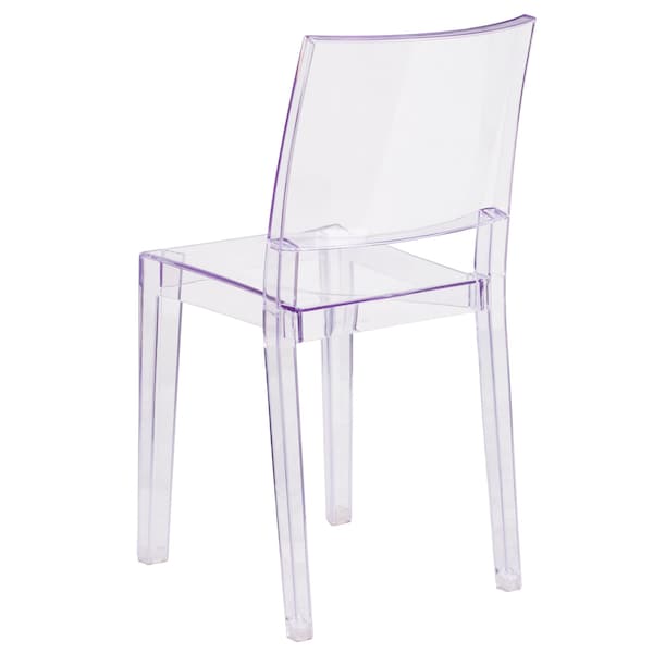Flash Furniture Phantom Series Transparent Stacking Side Chair, PK4 - 4-FH-121-APC-GG