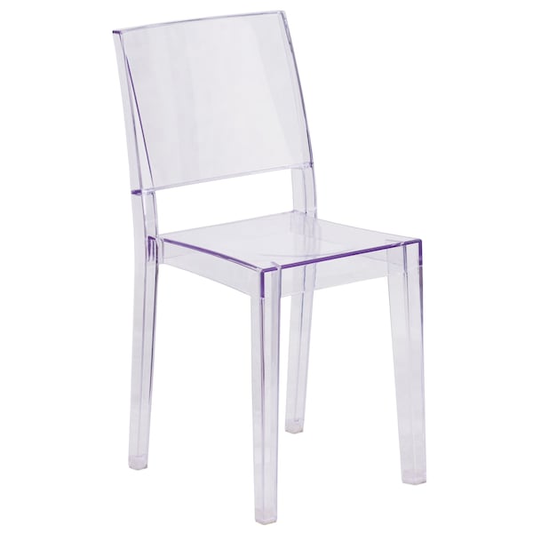 Flash Furniture Phantom Series Transparent Stacking Side Chair, PK4 - 4-FH-121-APC-GG