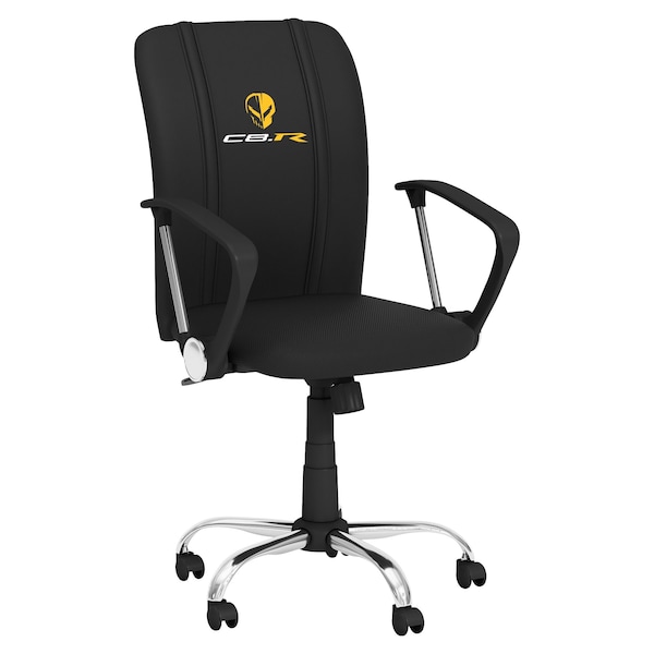 Dreamseat Curve Task Chair with C8R Jake Yellow Logo - XZOCCURVE-PSGMC61125