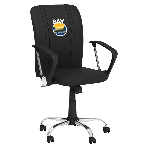 Dreamseat Curve Task Chair with Golden State Warriors Secondary Logo - XZOCCURVE-PSNBA30088