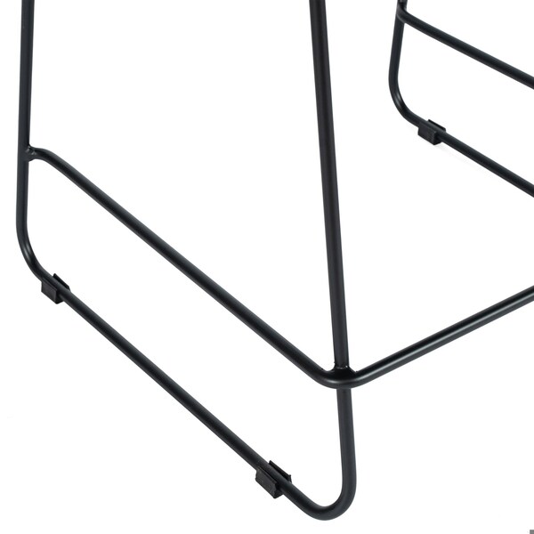 Flash Furniture HERCULES Stack Counter Stool with Air-Vent Back and Powder Coated Sled Base - RUT-498A-CS-BK-GG