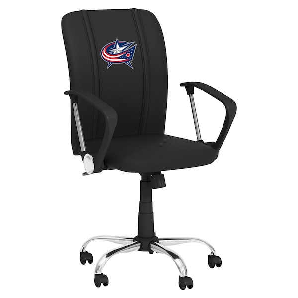 Dreamseat Curve Task Chair with Columbus Blue Jackets Logo - XZOCCURVE-PSNHL40080