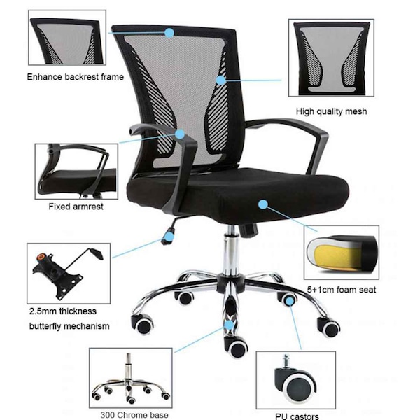 American Imaginations 23.62" W, Office Chair - AI-29163