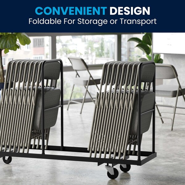 Flash Furniture Fabric Folding Chair, Gray - HA-MC320AF-GRY-GG