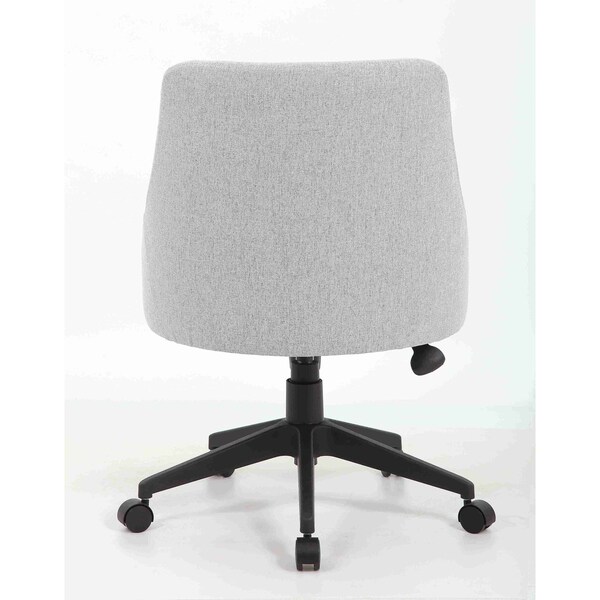 Boss Office Products Deluxe Comfort Desk Chair  Gray Fabric - B576-GY
