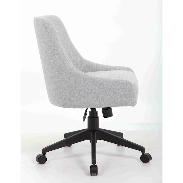 Boss Office Products Deluxe Comfort Desk Chair  Gray Fabric - B576-GY