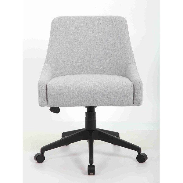 Boss Office Products Deluxe Comfort Desk Chair  Gray Fabric - B576-GY