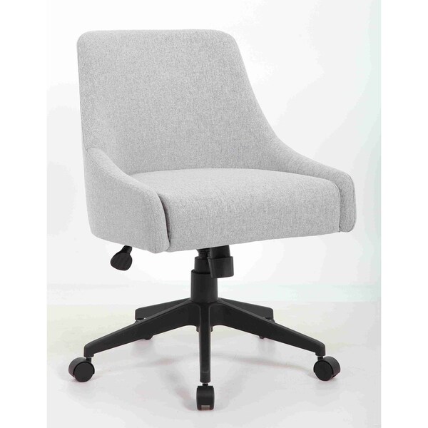Boss Office Products Deluxe Comfort Desk Chair  Gray Fabric - B576-GY