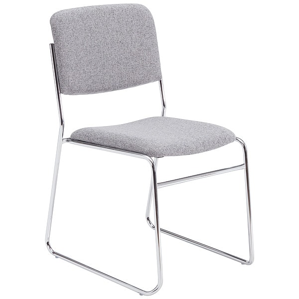 National Public Seating Stacking Chair, 8600 Series, Fabric Gray - 8652