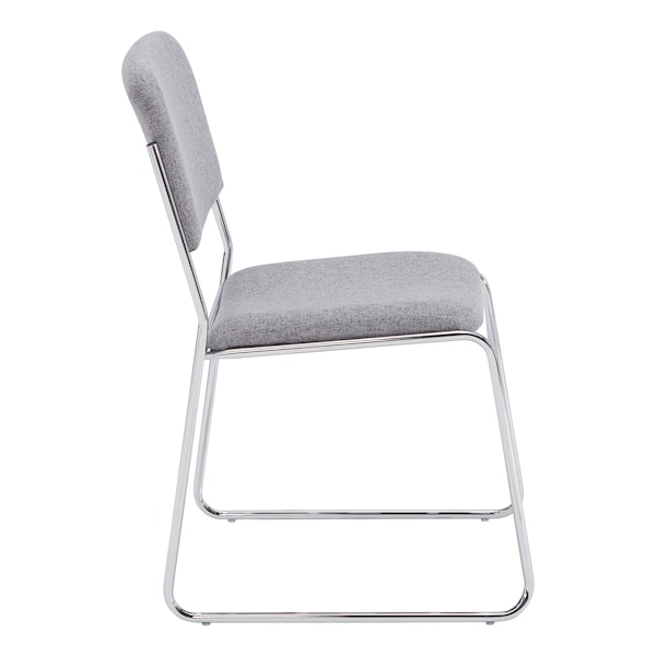 National Public Seating Stacking Chair, 8600 Series, Fabric Gray - 8652