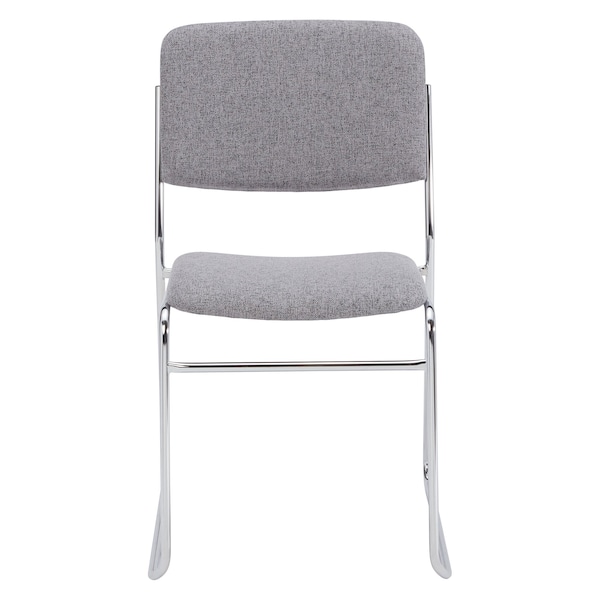 National Public Seating Stacking Chair, 8600 Series, Fabric Gray - 8652