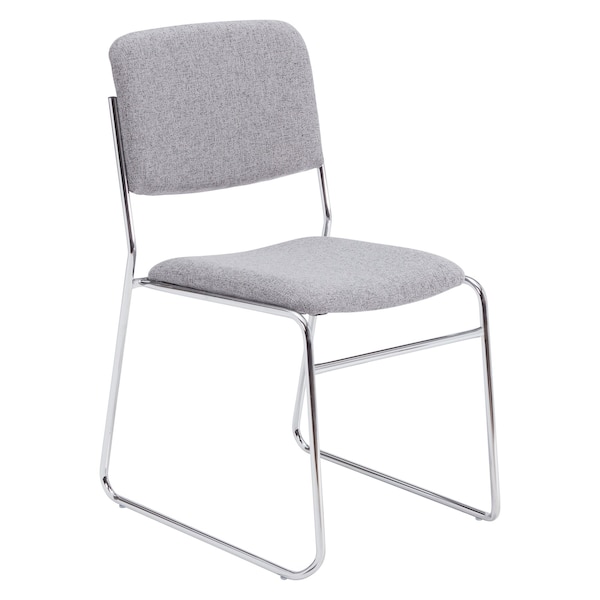 National Public Seating Stacking Chair, 8600 Series, Fabric Gray - 8652